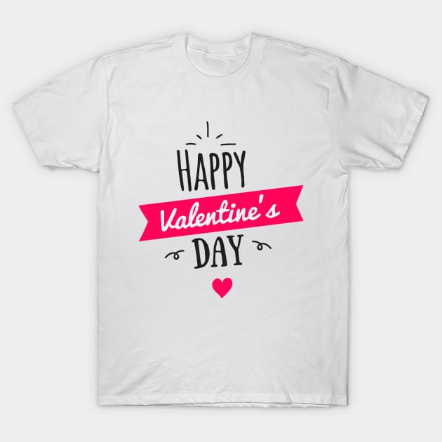 Happy Valentines Day T-Shirt by Abir's Store